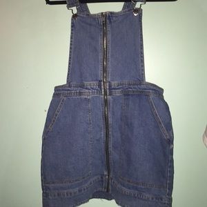 Skirt with overalls